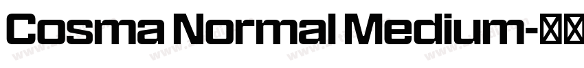 Cosma Normal Medium字体转换